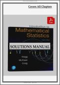 Solutions Manual for Introduction to Mathematical Statistics by Hogg&comma; 2018 &lpar;8th Edition&rpar; - Graded A&plus; Comprehensi&period;&period;&period;