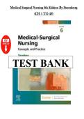 Medical-Surgical Nursing 6th Edition by Stromberg &vert; Complete Test Bank &vert; Questions & Answers
