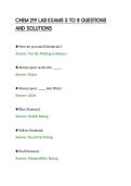 CHEM 219 LAB EXAMS 5 TO 8 QUESTIONS&NewLine;AND SOLUTIONS&NewLine;