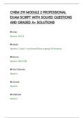CHEM 219 MODULE 2 PROFESSIONAL&NewLine;EXAM SCRIPT WITH SOLVED QUESTIONS&NewLine;AND GRADED A&plus; SOLUTIONS&NewLine;
