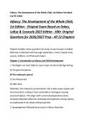 Infancy&colon; The Development of the Whole Child&comma; &NewLine;1st Edition - Original Exam Based on Oakes&comma; &NewLine;LoBue & Casasola 2023 Edition - 600&plus; Original &NewLine;Questions for 2026&sol;2027 Prep - All 12 Chapters 