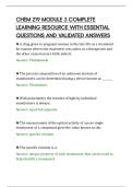 CHEM 219 MODULE 3 COMPLETE&NewLine;LEARNING RESOURCE WITH ESSENTIAL&NewLine;QUESTIONS AND VALIDATED ANSWERS