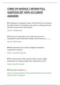 CHEM 219 MODULE 3 REVIEW FULL&NewLine;QUESTION SET WITH ACCURATE&NewLine;ANSWERS