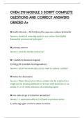 CHEM 219 MODULE 3 SCRIPT COMPLETE&NewLine;QUESTIONS AND CORRECT ANSWERS&NewLine;GRADED A&plus;