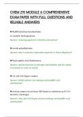 CHEM 219 MODULE 6 COMPREHENSIVE&NewLine;EXAM PAPER WITH FULL QUESTIONS AND&NewLine;RELIABLE ANSWERS