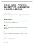 CHEM 219 MODULE 6 PROFESSIONAL&NewLine;EXAM SCRIPT WITH SOLVED QUESTIONS&NewLine;AND GRADED A&plus; SOLUTIONS