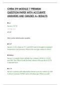 CHEM 219 MODULE 7 PREMIUM&NewLine;QUESTION PAPER WITH ACCURATE&NewLine;ANSWERS AND GRADED A&plus; RESULTS&NewLine;