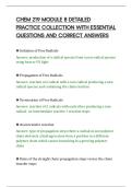 CHEM 219 MODULE 8 DETAILED&NewLine;PRACTICE COLLECTION WITH ESSENTIAL&NewLine;QUESTIONS AND CORRECT ANSWERS&NewLine;