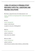 CHEM 219 MODULE 8 PREMIUM STUDY&NewLine;RESOURCE WITH FULL QUESTIONS AND&NewLine;RELIABLE SOLUTIONS&NewLine;