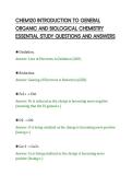 CHEM120 INTRODUCTION TO GENERAL&NewLine;ORGANIC AND BIOLOGICAL CHEMISTRY&NewLine;ESSENTIAL STUDY QUESTIONS AND ANSWERS