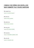 CHEM134 C001 SPRING 2024 DIGITAL ACID&NewLine;BASE CHEMISTRY FULLY SOLVED QUESTIONS&NewLine;