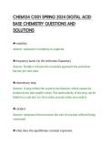 CHEM134 C001 SPRING 2024 DIGITAL ACID&NewLine;BASE CHEMISTRY QUESTIONS AND&NewLine;SOLUTIONS&NewLine;