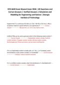 ISYE 6644 Exam Newest Exam 2026 &vert; All Questions and Correct Answers &vert; Verified Answers &vert; Simulation and Modeling for Engineering and Science &vert; Georgia Institute of Technology