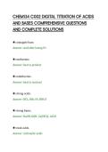 CHEM134 C002 DIGITAL TITRATION OF ACIDS&NewLine;AND BASES COMPREHENSIVE QUESTIONS&NewLine;AND COMPLETE SOLUTIONS&NewLine;
