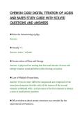 CHEM134 C002 DIGITAL TITRATION OF ACIDS&NewLine;AND BASES STUDY GUIDE WITH SOLVED&NewLine;QUESTIONS AND ANSWERS&NewLine;