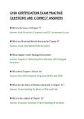 CHIA CERTIFICATION EXAM PRACTICE&NewLine;QUESTIONS AND CORRECT ANSWERS&NewLine;