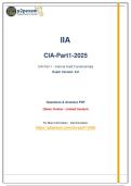 IIA CIA Part 1 &lpar;2025 Syllabus&rpar; Internal Audit Fundamentals Exam Prep