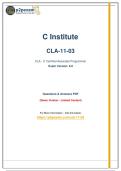 C&plus;&plus; Institute CLA - C Programming Language Certified Associate &lpar;CLA-11-03&rpar; Prep