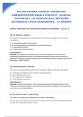 CPL250 BEAKER CLINICAL PATHOLOGY ADMINISTRATION EXAM 4 2026&sol;2027 &vert; CLINICAL PATHOLOGY &vert; 40 VERIFIED Q&A &vert; DETAILED RATIONALES &vert; PASS GUARANTEED &ndash; A&plus; GRADED
