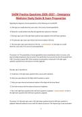 SAEM Practice Questions 2026&ndash;2027 &ndash; Emergency Medicine Study Guide & Exam Preparation