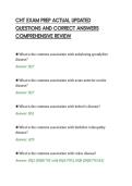 CHT EXAM PREP ACTUAL UPDATED&NewLine;QUESTIONS AND CORRECT ANSWERS&NewLine;COMPREHENSIVE REVIEW