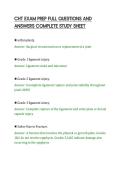 CHT EXAM PREP FULL QUESTIONS AND&NewLine;ANSWERS COMPLETE STUDY SHEET