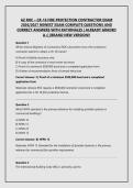 AZ ROC &ndash; CR-16 FIRE PROTECTION CONTRACTOR EXAM 2026&sol;2027 NEWEST EXAM COMPLETE QUESTIONS AND CORRECT ANSWERS WITH RATIONALES &vert; ALREADY GRADED A&plus;&vert; &vert;BRAND NEW VERSION&excl;&excl;
