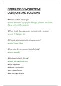 CINTAS SSR COMPREHENSIVE&NewLine;QUESTIONS AND SOLUTIONS
