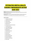Psychiatric-Mental Health Nursing Comprehensive Review &lpar;PDF&rpar; &vert; 2026-2027 Study Guide