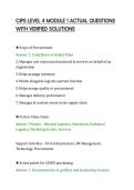 CIPS LEVEL 4 MODULE 1 ACTUAL QUESTIONS&NewLine;WITH VERIFIED SOLUTIONS&NewLine;
