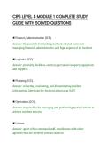 CIPS LEVEL 4 MODULE 1 COMPLETE STUDY&NewLine;GUIDE WITH SOLVED QUESTIONS