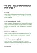 CIPS LEVEL 4 MODULE 1 FULLY SOLVED TEST&NewLine;PAPER GRADED A&plus;&NewLine;