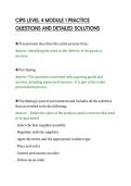 CIPS LEVEL 4 MODULE 1 PRACTICE&NewLine;QUESTIONS AND DETAILED SOLUTIONS&NewLine;