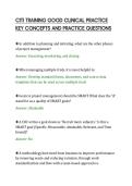 CITI TRAINING GOOD CLINICAL PRACTICE&NewLine;KEY CONCEPTS AND PRACTICE QUESTIONS&NewLine;