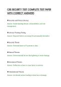 CJIS SECURITY TEST COMPLETE TEST PAPER&NewLine;WITH CORRECT ANSWERS&NewLine;