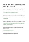 CJIS SECURITY TEST COMPREHENSIVE STUDY&NewLine;GUIDE WITH SOLUTIONS&NewLine;