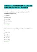 CLAS 150C1 COMPREHENSIVE EXAM STUDY GUIDE WITH COMPLETE SOLUTIONS&period;pdf&NewLine;&NewLine;