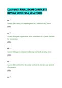 CLAS 150C1 FINAL EXAM COMPLETE&NewLine;REVIEW WITH FULL SOLUTIONS&NewLine;