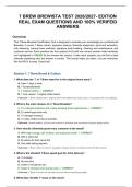 7 BREW BREWISTA TEST 2026&sol;2027- EDITION&NewLine;REAL EXAM QUESTIONS AND 100&percnt; VERIFEID&NewLine;ANSWERS&NewLine;