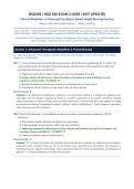 NSG 526 Exam 2 2026&sol;2027 &vert; Wilkes Clinical Modalities in Advanced PMH Nursing &vert; Verified Q&A&NewLine;&NewLine;
