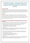 NR 222 Health and Wellness - Chamberlain College of Nursing- Academic Year 2026&sol;2027 - Examination 2 Comprehensive&NewLine;Examination with 50 Verified Questions and Correct Answer&NewLine;Rationales