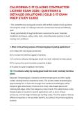 CALIFORNIA C-17 GLAZING CONTRACTOR LICENSE EXAM 2026 &vert; QUESTIONS & DETAILED SOLUTIONS &vert; CSLB C-17 EXAM PREP STUDY GUIDE