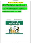 Solutions Manual&colon; For Payroll Accounting 2024 Landin &lpar;34th Edition&rpar; - Graded A&plus; Comprehensive Exam Prep