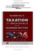 Solutions Manual&colon; For Mcgraw Hill 's Taxation of Individuals &lpar;2024th Edition&rpar; - Graded A&plus; Comprehensive Exam Prep