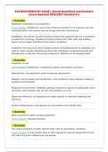 ACS BIOCHEMISTRY EXAM &vert; Actual Questions and Answers&NewLine;Latest Updated 2026&sol;2027 &lpar;Graded A&plus;&rpar;