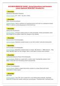 ACS BIOCHEMISTRY EXAM &vert; Actual Questions and Answers&NewLine;Latest Updated 2026&sol;2027 &lpar;Graded A&plus;&rpar;