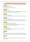 ACS BIOCHEMISTRY FINAL EXAM STUDY GUIDE &vert; Actual&NewLine;Questions and Answers Latest Updated 2026&sol;2027 &lpar;Graded A&plus;&rpar;