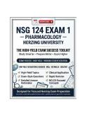 NSG 124 Exam 1 &ndash; Pharmacology&vert; Herzing University &vert; High-Yield 150 Questions & Answers&nbsp; Exam Prep &plus; MCQs &plus; Rationales &vert; 2026&sol;2027