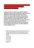 FL NHA PRACTICE TEST BANK 2026-2027  REAL &NewLine;EXAM QUESTIONS AND ANSWERS & &NewLine;RATIONALES  GRADED A&plus;