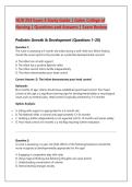 NUR 254 Exam 4 Study Guide &vert; Galen College of &NewLine;Nursing &vert; Questions and Answers &vert; Exam Review